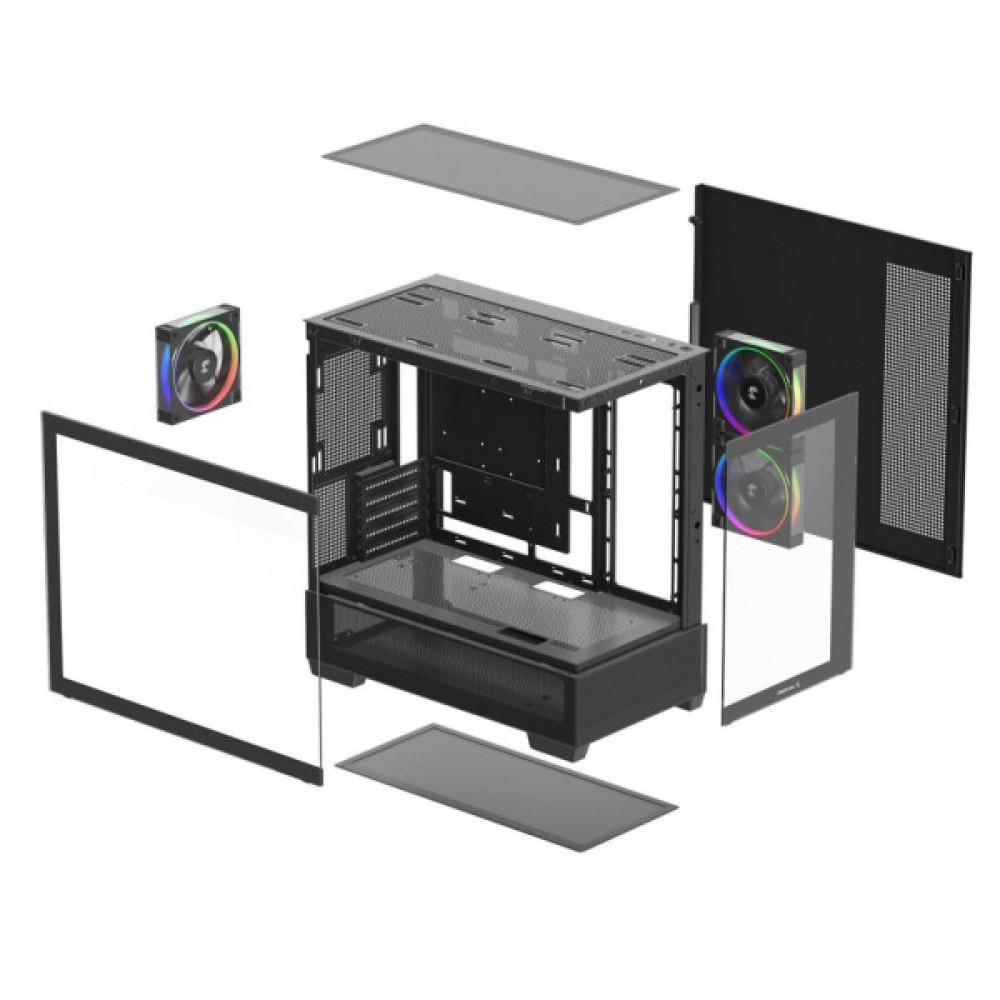 Корпус для ПК Deepcool CG380 3F Black (R-CG380-BKAGM3-G)
