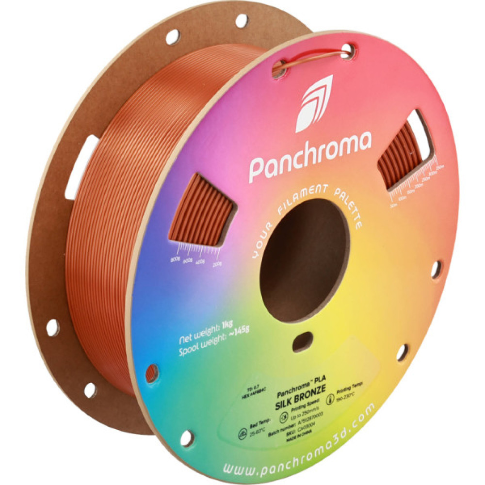 Пластик для 3D-принтера Polymaker PLA PANCHROMA SILK 1,75mm 1kg BRONZE (CA03004)