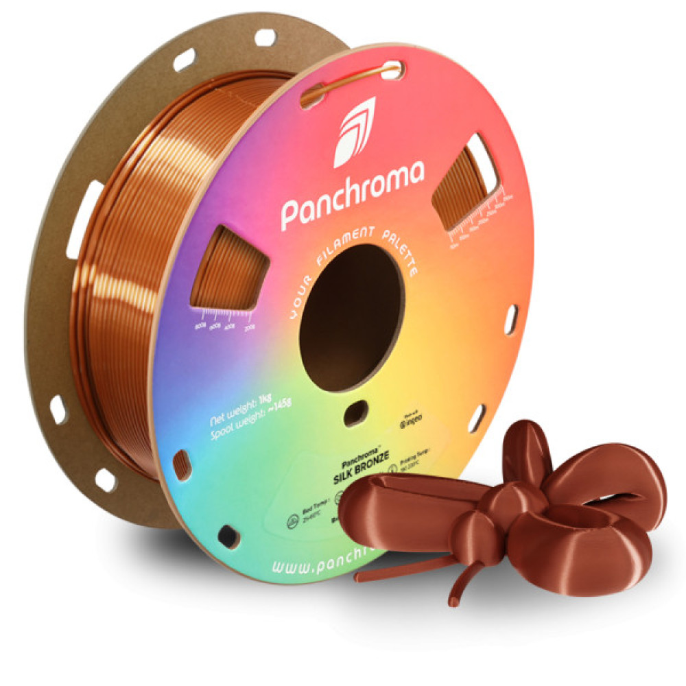 Пластик для 3D-принтера Polymaker PLA PANCHROMA SILK 1,75mm 1kg BRONZE (CA03004)