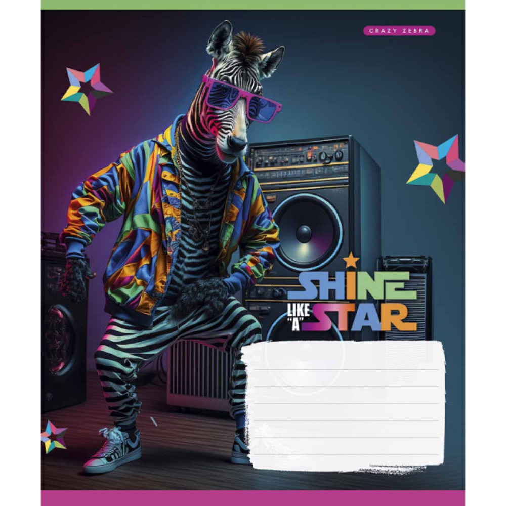Зошит Школярик Dance star 18 аркушів клітинка (018-3276K)