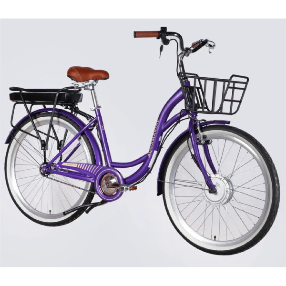 Електровелосипед Dorozhnik 26" eAQUAMARINE BH рама-17" 36B 13А*г 500Вт 2026 фіолетовий (ELB-D-26-295)