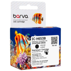 Картридж Barva HP 653 black/3YM75AE, 14 мл (IC-H653B) Картридж Barva HP 653 black/3YM75AE, 14 мл (IC-H653B)