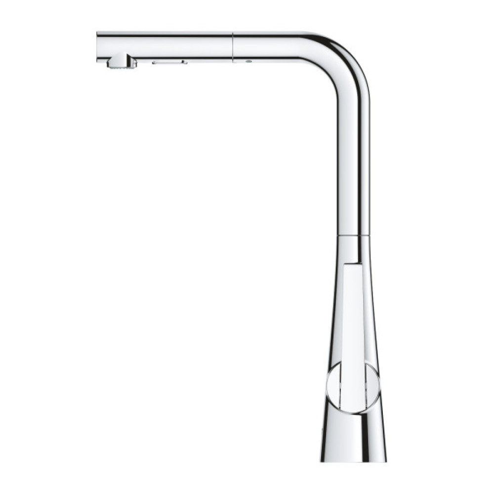 Змішувач для кухні Grohe Scala, довж.виливу - 205мм, поворотний/витяжний, 1важіль, хром