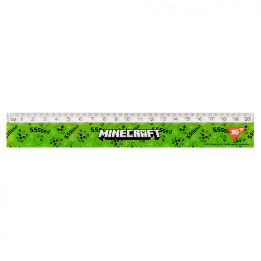 Лінійка Yes Minecraft Spring 20 см (370666)