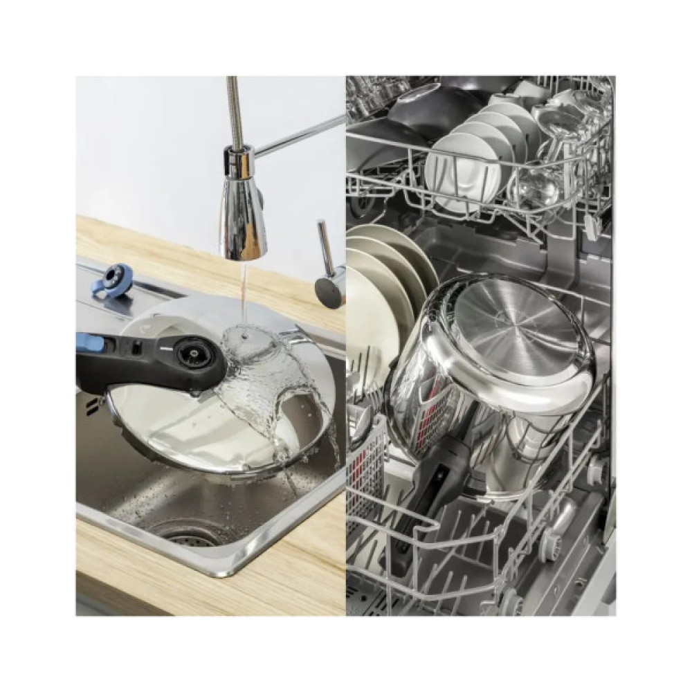 Каструля Tefal Secure Trendy, 4л, (скороварка) з паровим кошиком (P2580402)