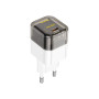 Зарядний пристрій HOCO C125A Transparent USB-C PD20W Transparent Black (6931474798336)