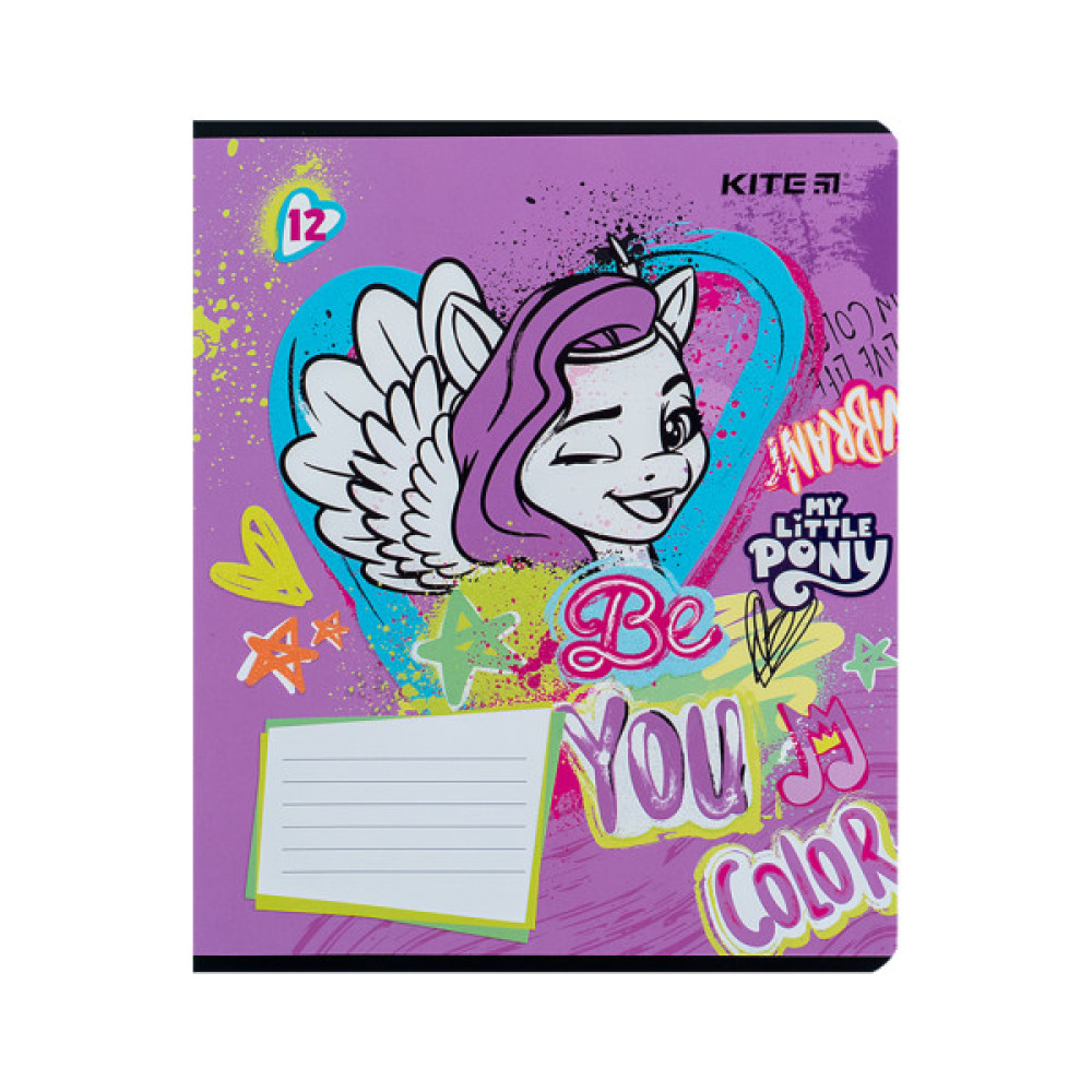 Зошит Kite My Little Pony 12 аркушів, лінія (LP24-234)