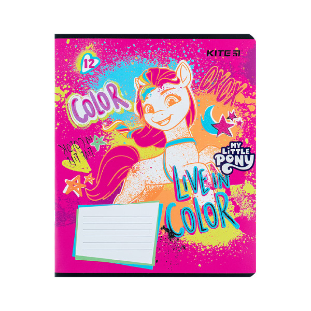 Зошит Kite My Little Pony 12 аркушів, лінія (LP24-234)