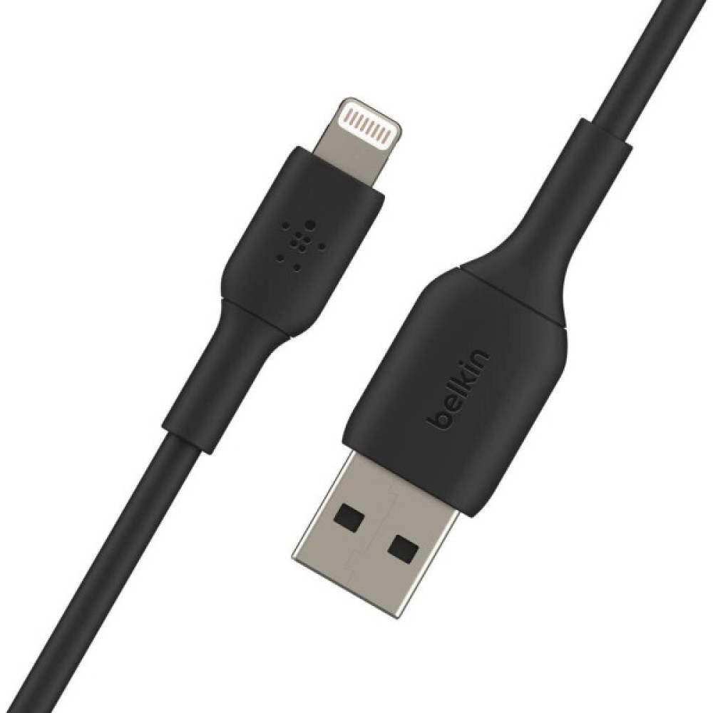 Кабель USB-A > Lightning заряджання/синхронізації Belkin 1м, 12Вт, PVC, чорний