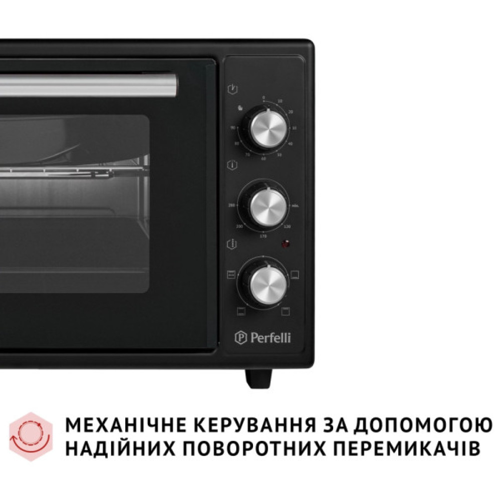 Електропіч Perfelli MIRAGE 37 BLACK