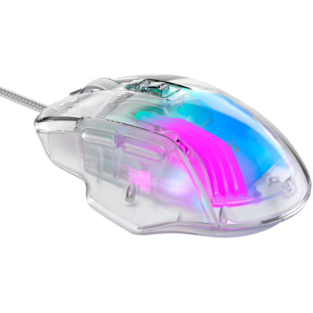 Мишка Havit HV-MS1011SE USB Transparent White (6950676293678)