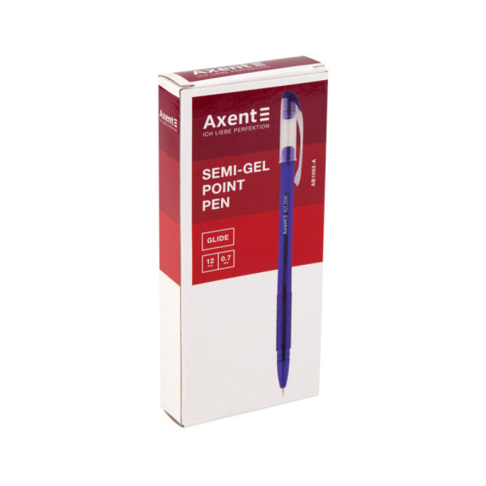 Ручка масляна Axent Glide, blue (AB1052-02-А)