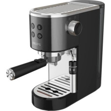 Кавоварка Krups ріжкова Virtuoso + 1л, мелена, ручний капучинатор, 15 бар, чорний