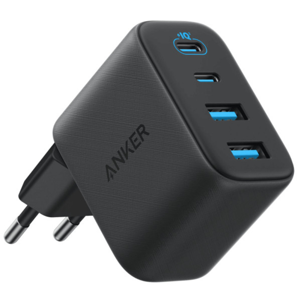Зарядний пристрій Anker 2xUSB-C + 2xUSB 50W black (A121EG11)