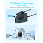 Зарядний пристрій Anker 2xUSB-C + 2xUSB 50W black (A121EG11)