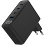 Зарядний пристрій Gembird 3xUSB-C PD100W + 1xUSB QC3.0 30W black (TA-UC-PDQC100LCD-01-BK)