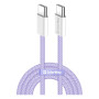 Дата кабель USB-C to USB-C 1.0m 60W 3.0А purple ColorWay (CW-CBPDCC061-PU) Дата кабель USB-C to USB-C 1.0m 60W 3.0А purple ColorWay (CW-CBPDCC061-PU)