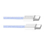 Дата кабель USB-C to USB-C 1.0m 60W 3.0А purple ColorWay (CW-CBPDCC061-PU) Дата кабель USB-C to USB-C 1.0m 60W 3.0А purple ColorWay (CW-CBPDCC061-PU)