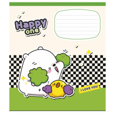 Зошит Школярик Happy one 18 аркушів клітинка (018-3532K)