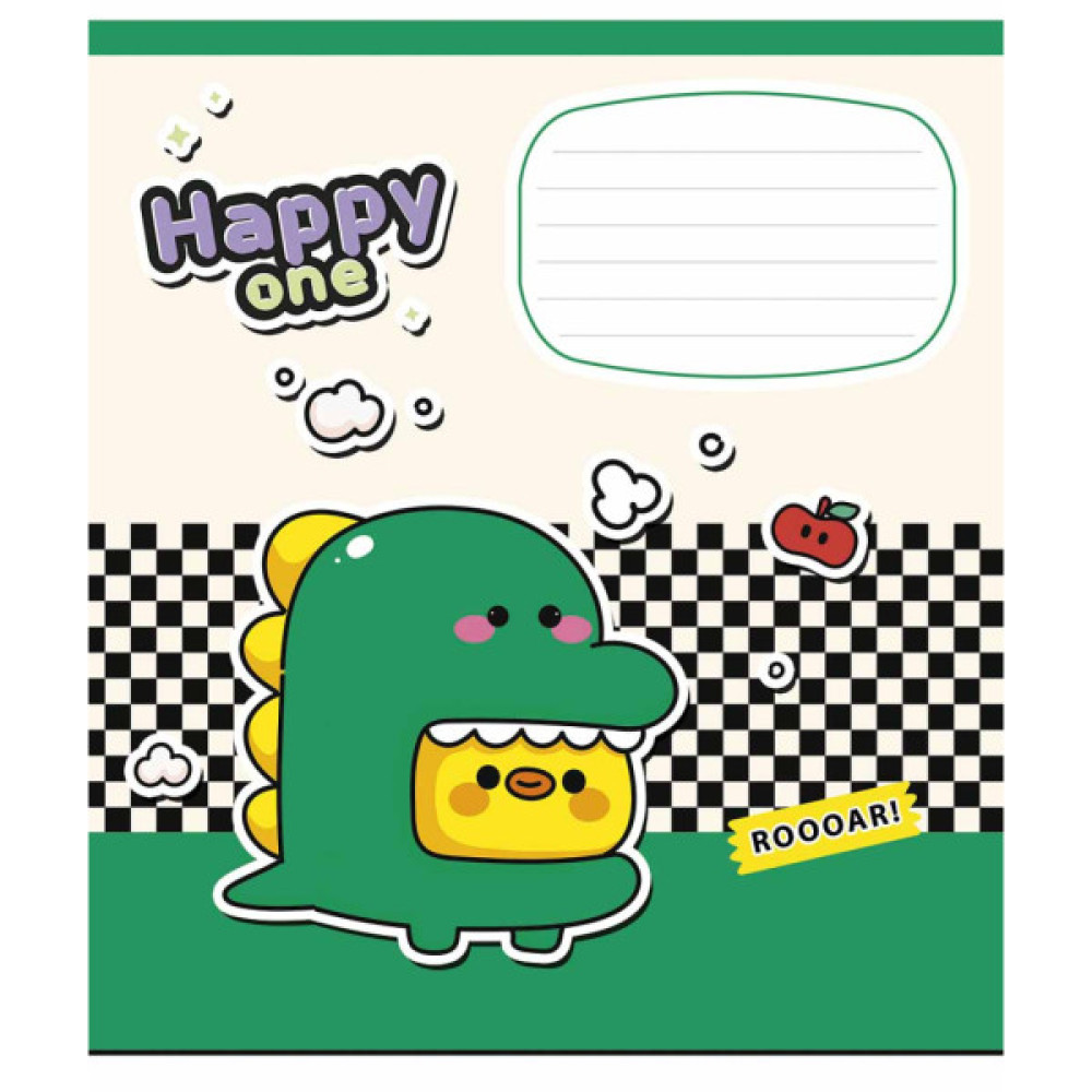 Зошит Школярик Happy one 18 аркушів клітинка (018-3532K)