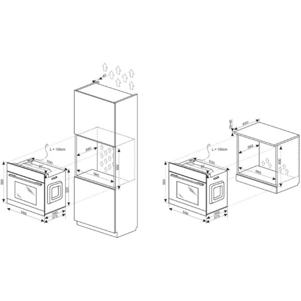 Комплект Hansa (духовка електрична + поверхня газ на склі), білий