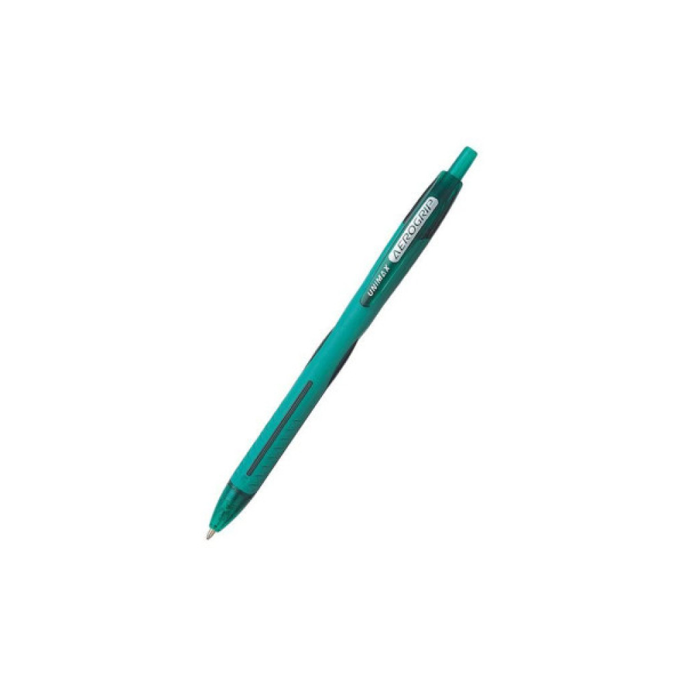 Ручка кулькова Unimax автоматична Aerogrip 0.7 мм Зелена (UX-136-04)