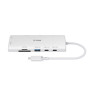 Концентратор D-Link USB-C 10-in-1 2xHDMI + 1xRJ45 1000Mbps + 2xUSB-C + USB 3.1 + USB 3.0 + SD + TF silver (DUP-A01)