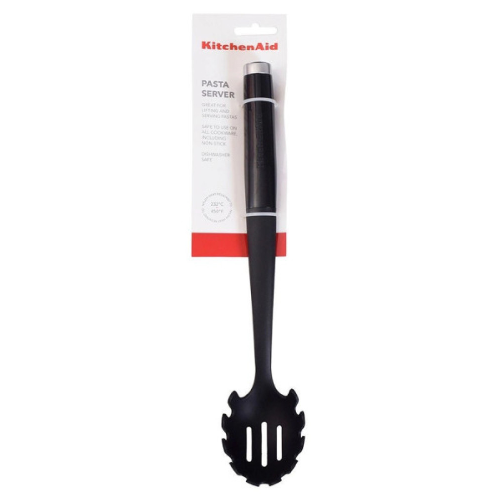 Ложка кухарська KitchenAid Classic для спагеті 33,7 см чорний (KCG005OHOBE)