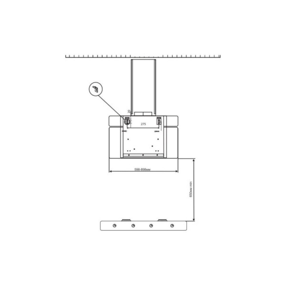 Витяжка кухонна LUXELL DA6-LX832B