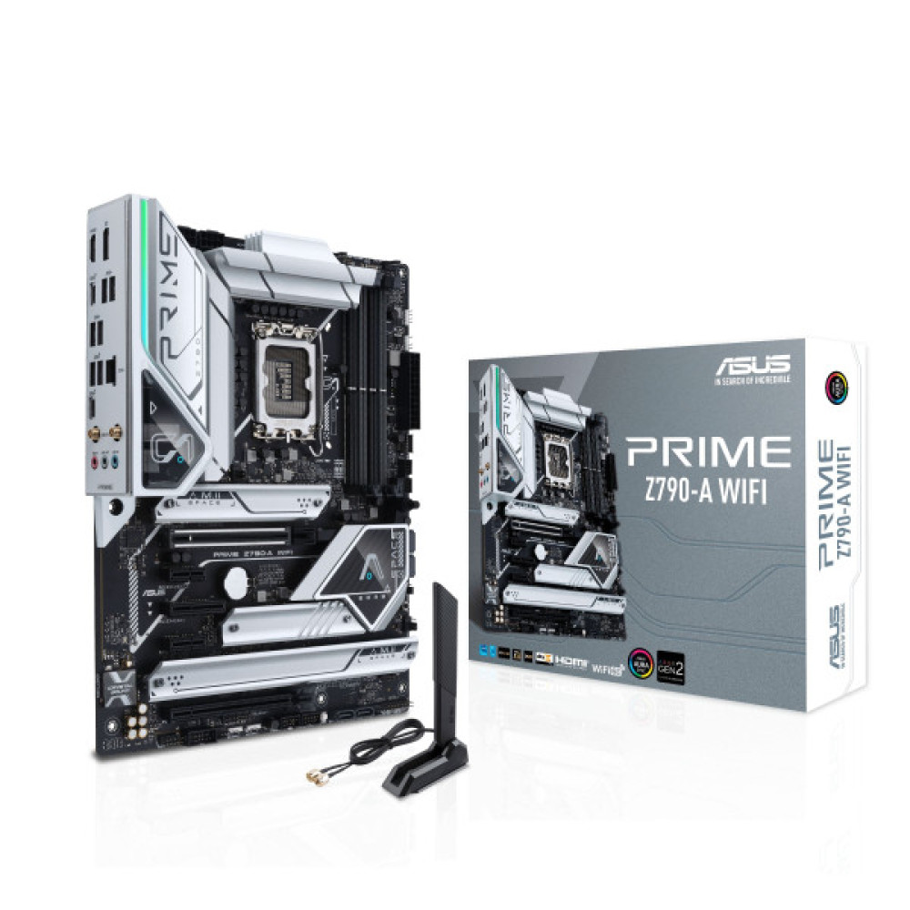 Материнcька плата ASUS PRIME Z790-A WIFI s1700 Z790 4xDDR5 M.2 HDMI DP Wi-Fi BT ATX білий
