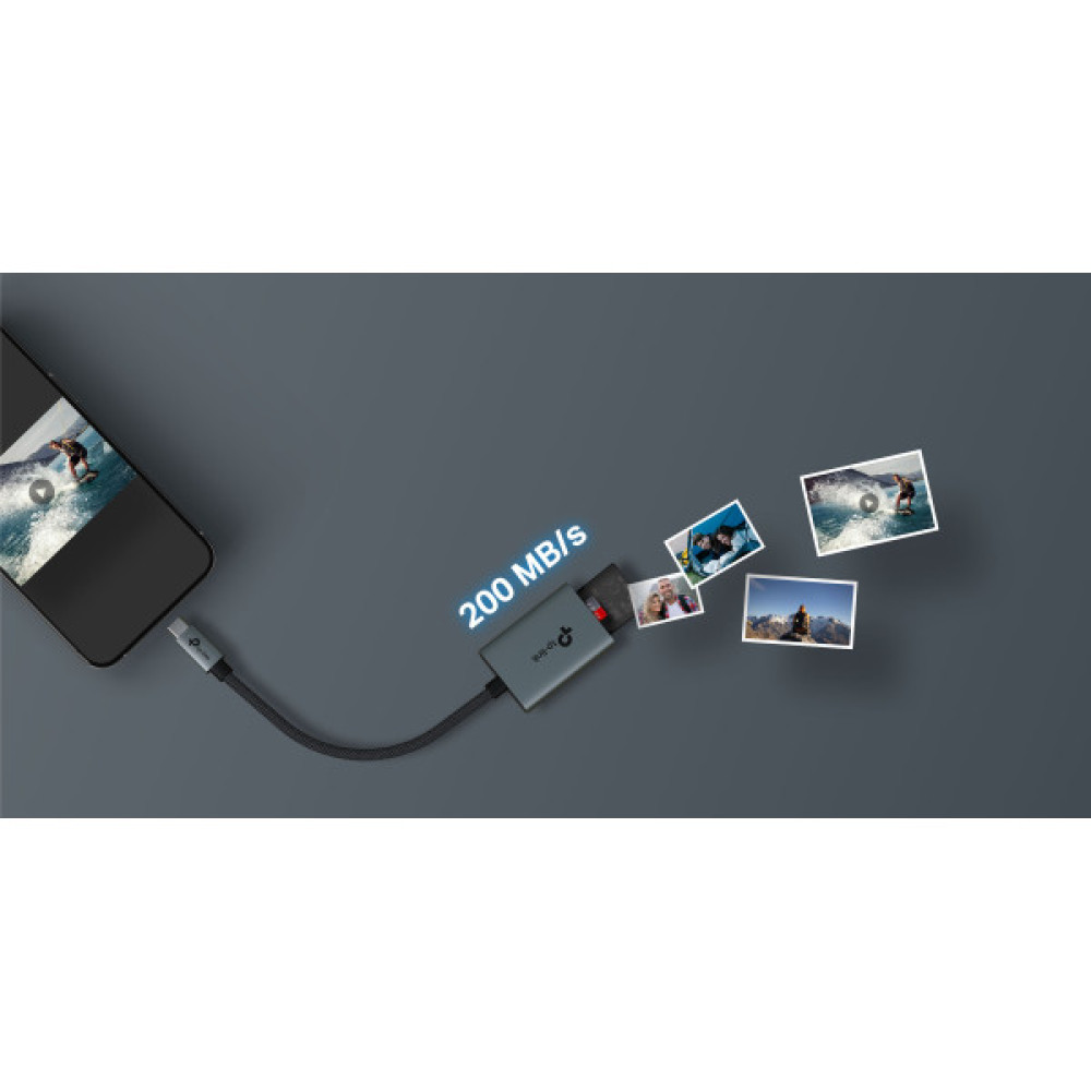 USB-Концентратор TP-Link  UA430C  1xSD, 1x-microSD, USB TypeC