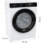 Прально-сушильна машина Gorenje фронтальна, 8(5)кг, 1400, A+, 51см, дисплей, інвертор, Wi-Fi, білий