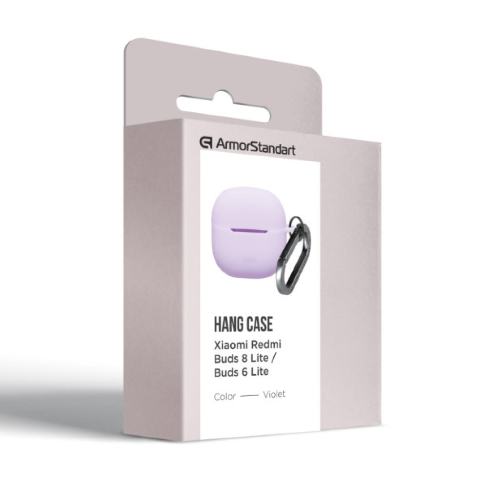 Чохол для навушників Armorstandart Hang Case For Xiaomi Redmi Buds 8 Lite/Redmi Buds 6 Lite Violet (ARM91106)