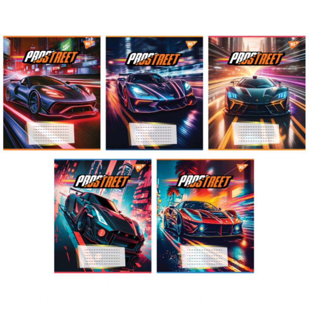 Зошит Yes Prostreet А5 36 аркушів клітинка (767069)