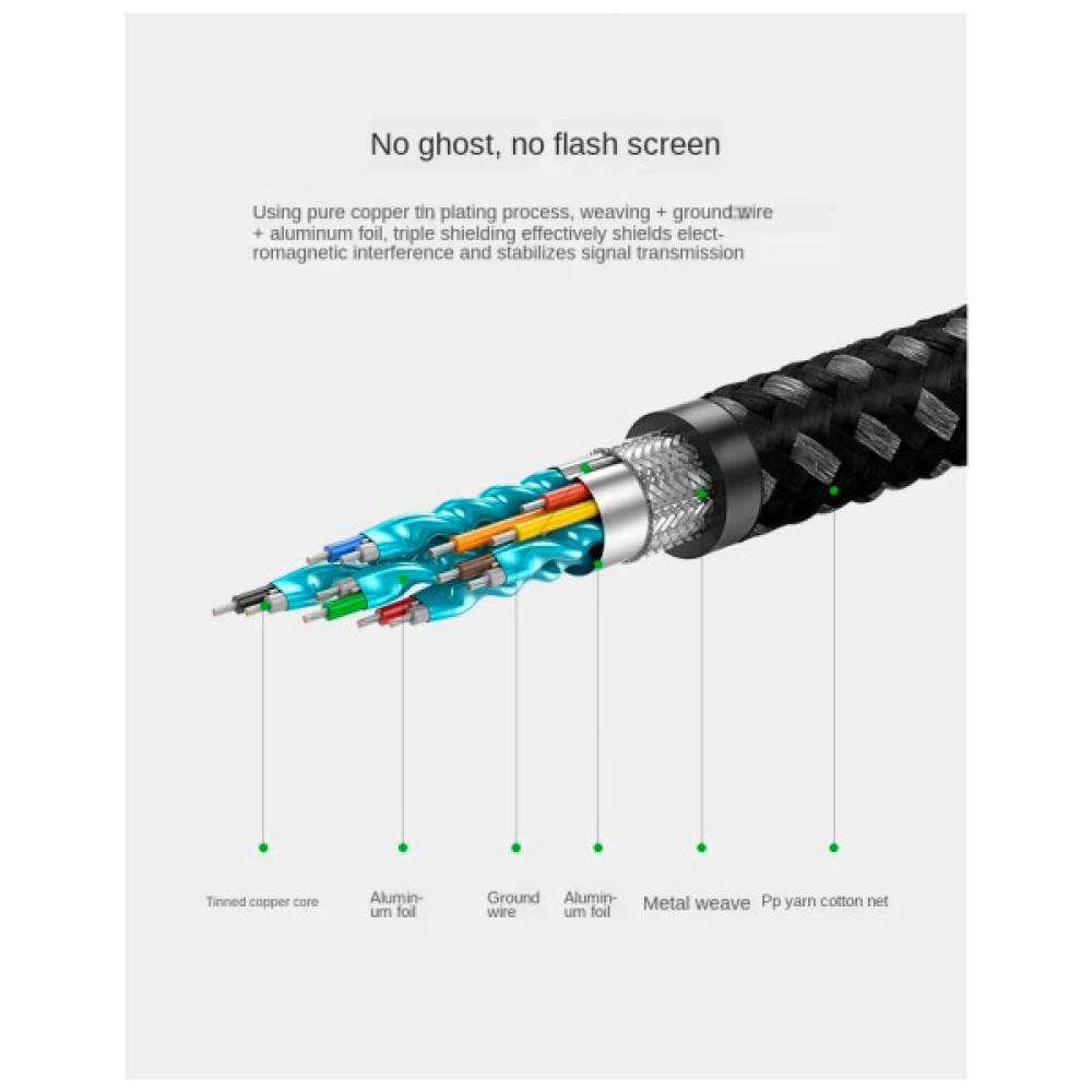 Кабель мультимедійний HDMI M to HDMI M 1.0m gray Ugreen (UGR-50106)