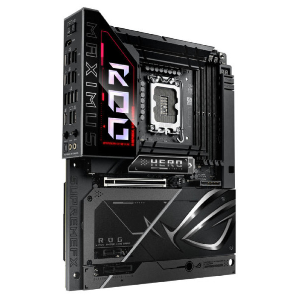 Материнcька плата ASUS ROG MAXIMUS Z890 HERO BTF s1851 Z890 4xDDR5 M.2 Thunderbolt HDMI Wi-Fi BT ATX BTF приховане підключення роз'ємів