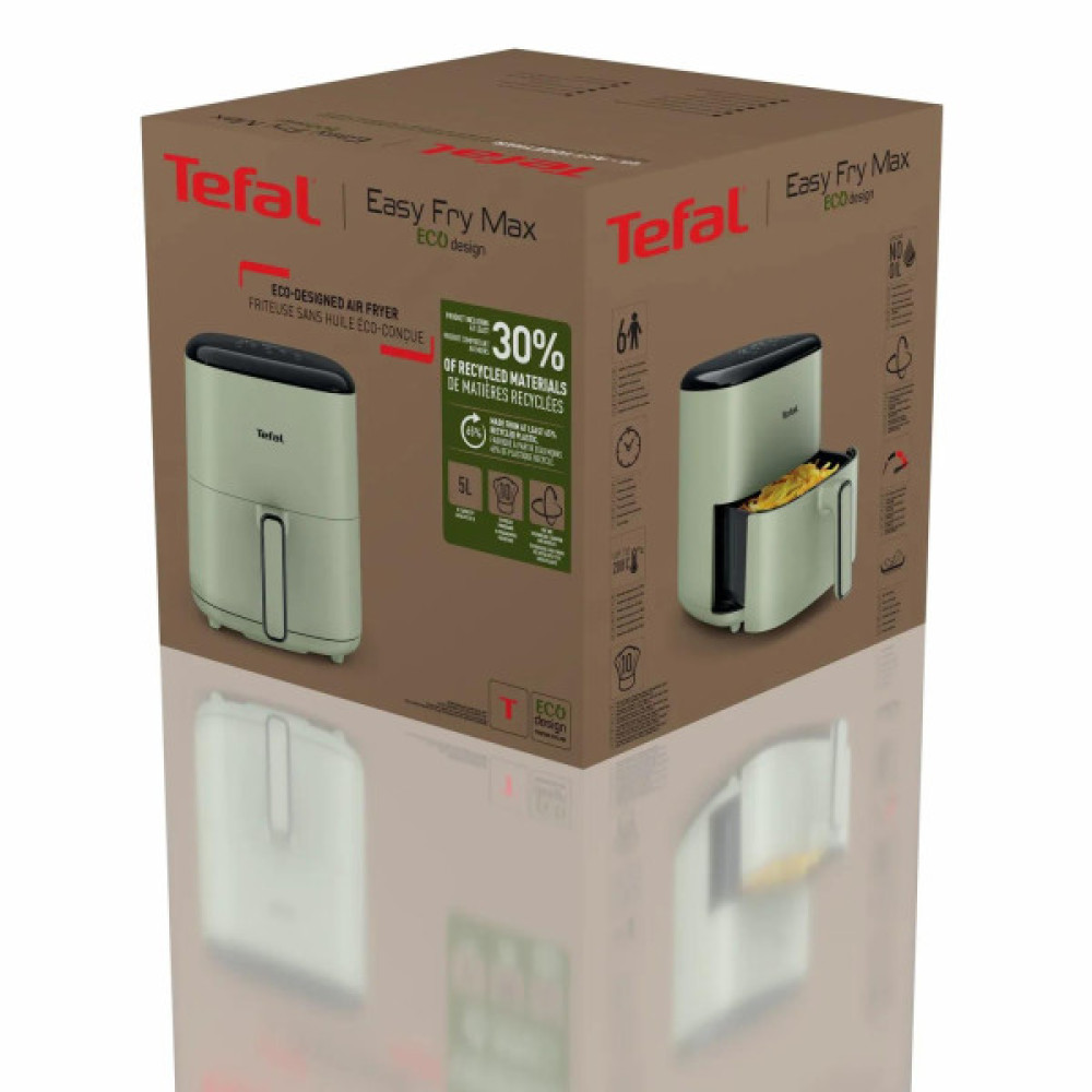 Мультипіч Tefal Easy Fry Max, 1500Вт, чаша-5л, сенсорне керув., 10 програм, пластик, світло-зелений