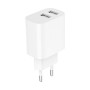 Зарядний пристрій Gembird 2 USB-A 5V/2.4A (12W) white (TA-UC-2A12-01) Зарядний пристрій Gembird 2 USB-A 5V/2.4A (12W) white (TA-UC-2A12-01)