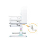 Парта Mealux Edmonton Multicolor BL з полицею (BD-610 W/МС + BL с полкой) Парта Mealux Edmonton Multicolor BL з полицею (BD-610 W/МС + BL с полкой)
