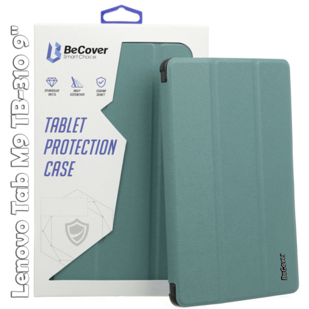 Чохол до планшета BeCover Smart Case Lenovo Tab M9 TB-310 9" Dark Green (709223) Чохол до планшета BeCover Smart Case Lenovo Tab M9 TB-310 9" Dark Green (709223)