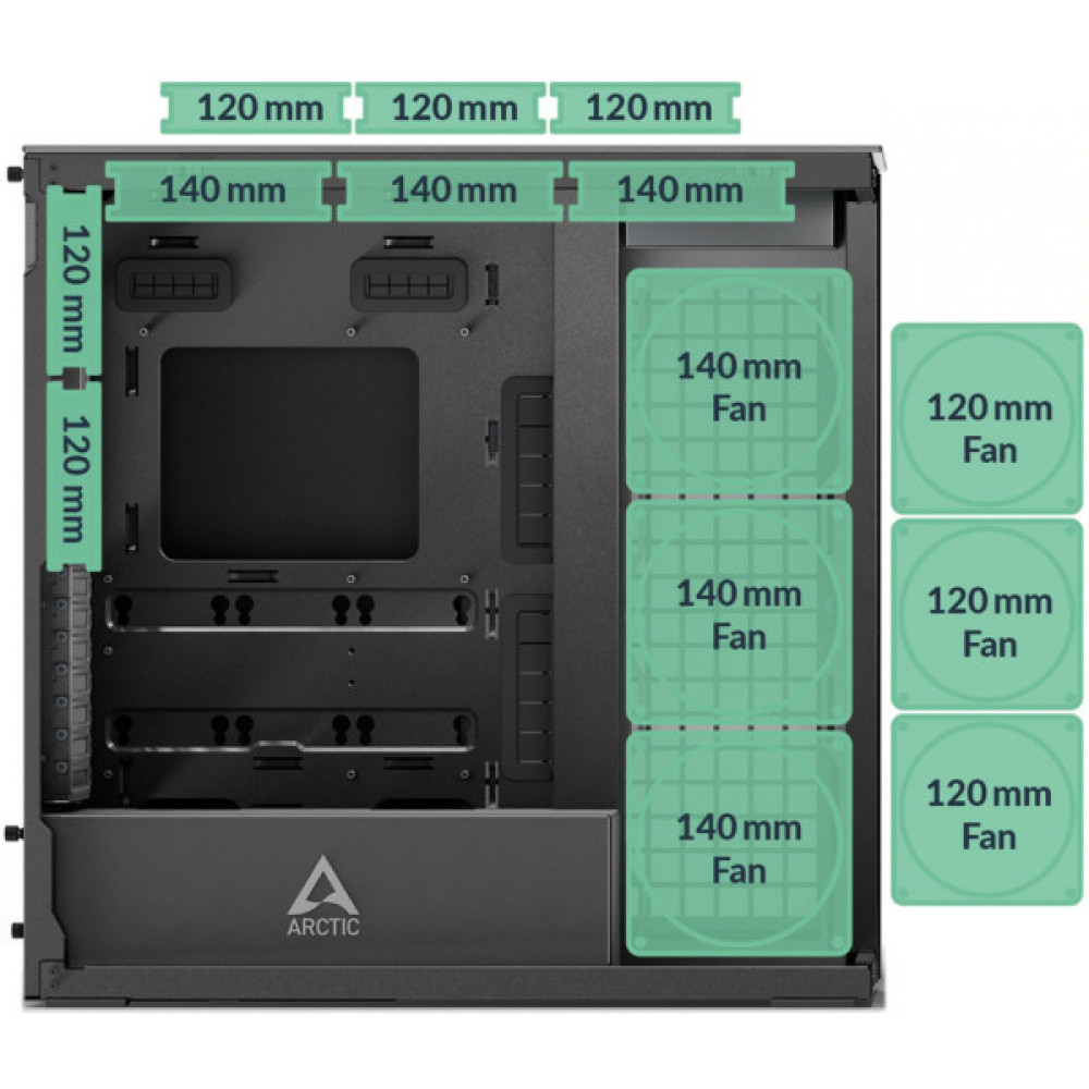 Корпус Arctic XTENDERVG B (ACPCC00019A)