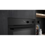 Духова шафа Siemens електрична, 71л, A+, пара, дисплей, конвекція, телескопічні напрямні, чорний