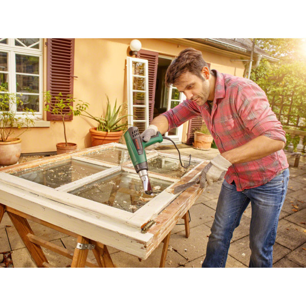 Фен будівельний Bosch UniversalHeat 600 1800Вт 50/300/600°C 200/350/500л/хв 0.53кг