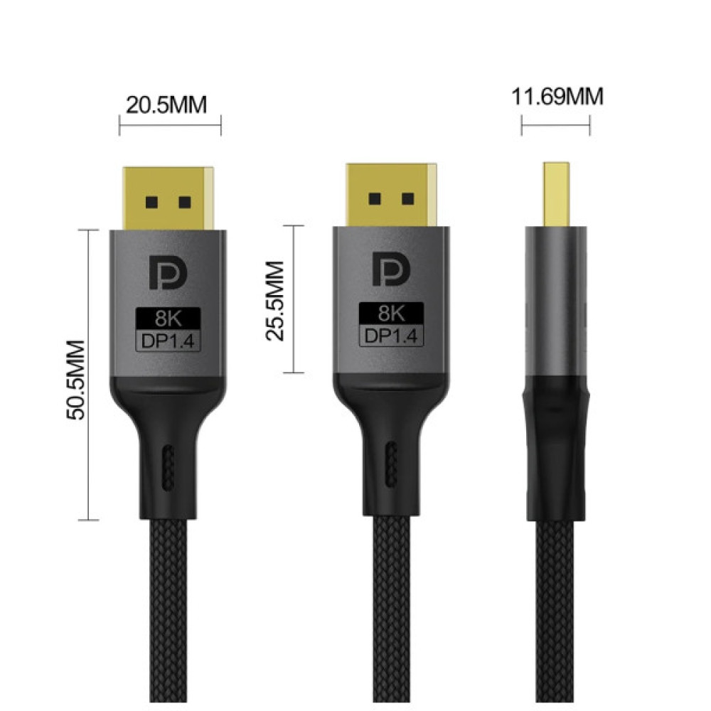 Кабель мультимедійний DisplayPort M to DisplayPort M 3.0m V1.4 8K black ColorWay (CW-CBDP094-BK)