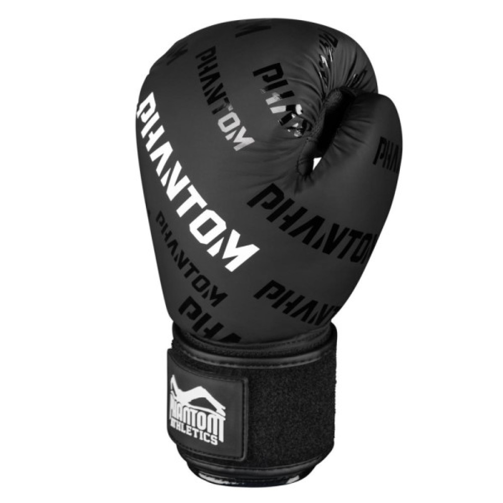 Боксерські рукавички Phantom APEX Velcro Black 12 унцій (PHBG2368-12)