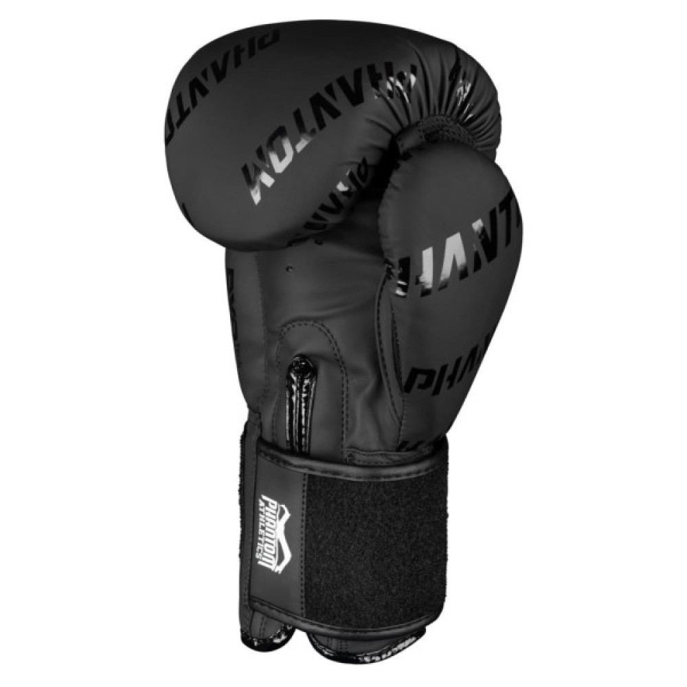 Боксерські рукавички Phantom APEX Velcro Black 12 унцій (PHBG2368-12)