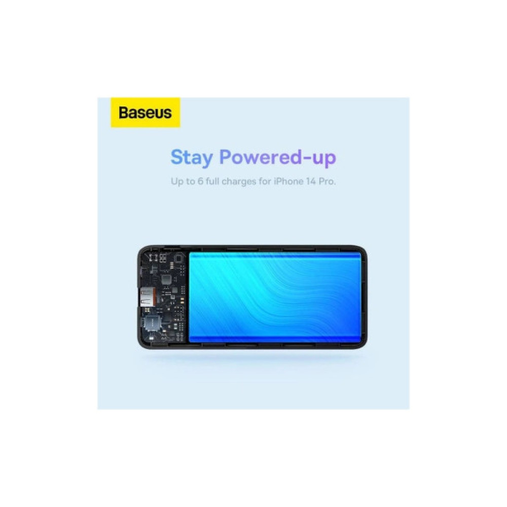 Батарея універсальна Baseus Airpow 30000mAh 20W PD/3.0, QC/3.0, black (PPQD090101)