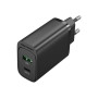 Зарядний пристрій VENTION 2xUSB 38W (USB-C+USB-A) PD+QC3.0 black (FBIB0-EU)