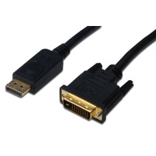 Кабель DIGITUSDisplayPort > DVI-D (M/M), 2м, чорний