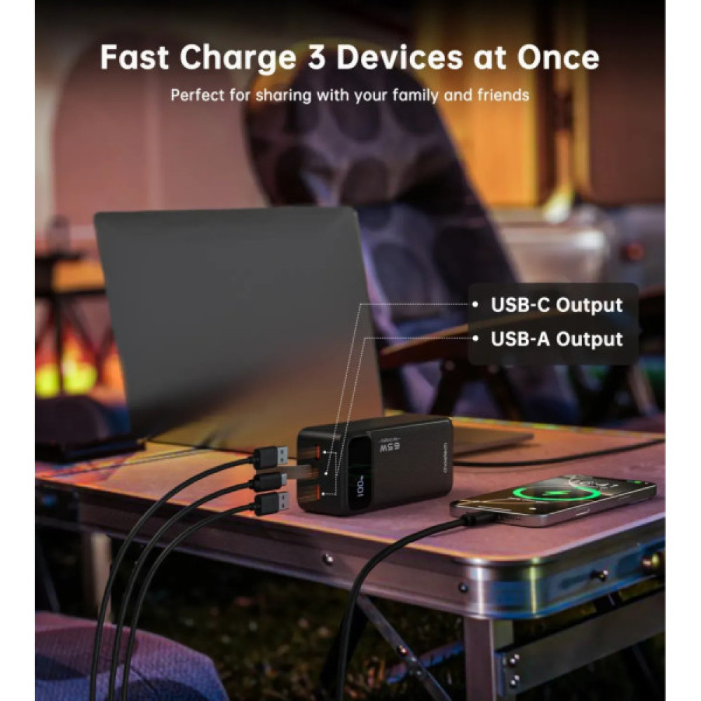 Батарея універсальна Choetech 40000mAh, PD/65W, QC, AFC (B734)